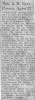 Barr, Minnie nee Johnston obituary