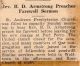 CHx-Cobden Presbyterian Minister, Rev. Armstrong goes to new charge CHx-Cobden Presbyterian Minister, Rev. Armstrong goes to new charge