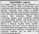 Tachynsky, Joan Alice WYMAN obituary