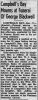 George BLACKWELL obituary George BLACKWELL obituary