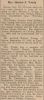 Young, Mrs Hanlon nee Armina Jane Graham obituary Young, Mrs Hanlon nee Armina Jane Graham obituary