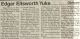 Yuke, Ellsworth Edgar obituary Yuke, Ellsworth Edgar obituary