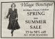 Village Boutique advertisement