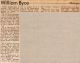 Byce, Wm Stephen obituary