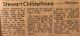 Childerhose, Stewart obituary Childerhose, Stewart obituary