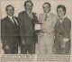 Cobden Athletic Association Awards: Harvey MOSS presents to Allen Dick; Mary Moss presents to Rick Shilling