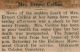 Collins, Mrs. Ernest death