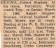 Broome, Robert Stephen death