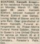 01617-Eckford, Kenneth obituary 01617-Eckford, Kenneth obituary