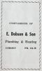 CHx-E. Dobson & Son Plumbing & Tinsmithing advertisement, 1957 CHx-E. Dobson & Son Plumbing & Tinsmithing advertisement, 1957