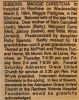 Gibbons, Maggie Christena nee Pettigrew death