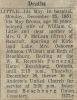 Little, Ida May nee Brown death Little, Ida May nee Brown death