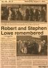 Lowe brothers Stephen & Robert funeral services Lowe brothers Stephen & Robert funeral services