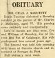 McGuinty, Charles James death
