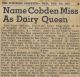 MacLaren, Patsy is Miss Renfrew County Dairy Queen