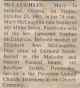 McLaughlin, Mary Z death notice
