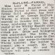 McLure, George & Lucy Farnel wed