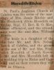 Meredith, Frederick Alvin & Jessie Frances (Leach) Ritchie wed Meredith, Frederick Alvin & Jessie Frances (Leach) Ritchie wed