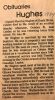 Hughes, Donald M. obituary