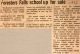 FFHx-Forester's Falls School to be sold following closure FFHx-Forester's Falls School to be sold following closure