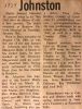Johnston, Samuel Harris obituary