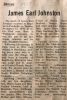 Johnston, James Earl obituary