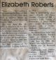 Roberts, Elizabeth nee McLaughlin obituary