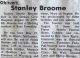 Broome, Stanley L. obituary