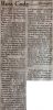 Code, Ross obituary Code, Ross obituary