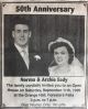 Eady, Archie & Norma nee Stevenson celebrate 50th Anniversary