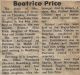 McGonegal, Beatrice nee Price obituary