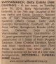 Wannamaker, Betty Estelle DAVIDSON obituary