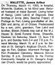 Mallette, James Arthur death notice