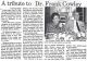 Cowley, Frank & Dorothy tribute Cowley, Frank & Dorothy tribute