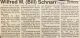 Schnarr, Bill obituary Schnarr, Bill obituary