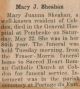 Sheahan, Mary J. death notice