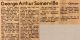 Somerville, George Arthur obituary Somerville, George Arthur obituary