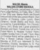Walsh, Mamie nee Durack obituary