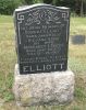 Gravestone-Elliott, Robert & Margaret Smith; dau Lillian