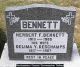 Gravestone-Bennett, Herbert & Delima nee Deschamps 
