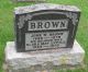 Gravestone-Brown, John W. & Clara May nee Lyttle