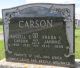 Gravestone-Carson, Russell & Freda nee Jahnke