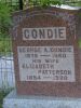 Gravestone-Condie, George A. & Elizabeth nee Patterson
