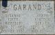 Gravestone-Garand, Joseph Gerard & Susanne Edith nee Webster