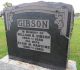 Gravestone-Gibson, Wm O. & Elsie nee Hawkins