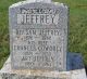 Gravestone-Jeffrey, Rev. Samuel & Frances nee Cowdrey;
Son Arthur James