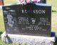 Gravestone-Robinson, Stanley A. & Irene G. Farnel;
Son Ronald Stanley