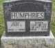 Gravestone-Humphries, John L & Gertrude nee McIntyre