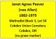 Gravestone-PEEVER, Janet Agnes ALLEN (no marker)