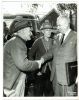Johnson, Samuel shakes hands with John Diefenbaker in Cobden
George Clark looking on.  Nov 3, 1965